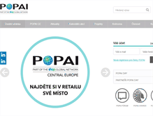 Tablet Screenshot of popai.cz